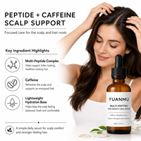 Serum Multi-Peptida Organik Label Pribadi Anti Frizz Tanpa Bilas untuk Kepadatan Rambut agar Lebih Tebal