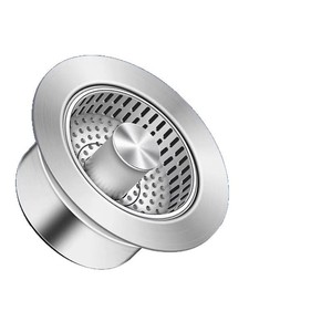 Conjunto de desagüe para fregadero de acero inoxidable Royal Stan con filtro y tapón con resorte para fregadero de cocina - Product Image 1