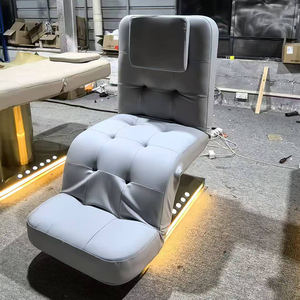 Camilla de Masaje Eléctrica de Lujo con Base de Acero Inoxidable Dorado y Control de Pedal, Cama de Belleza Facial con 3 Motores, en Oferta - Product Image 6