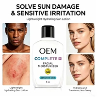 Crème hydratante pour le visage Complete Plus SPF40, protection UV douce pour les peaux sensibles, 6 oz