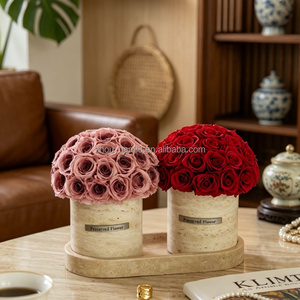 Bouquet di Rose Bianche Stabilizzate <span class=keywords><strong>in</strong></span> <span class=keywords><strong>Vaso</strong></span> di Terracotta, Rose Eterne all'Ingrosso per Decorazioni Domestiche - Product Image 5