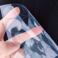 Impression personnalisée imperméable à l'eau auto-adhésive étiquette transparente en PP autocollant transparent avec marquage à chaud par feuille