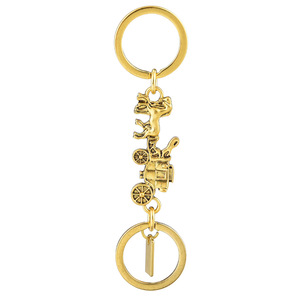Nuevo Llavero Colgante para Bolso 2026 Creativo <span class=keywords><strong>Maratha</strong></span> con Diseño de Carruaje Texturizado, Material Metálico de Alta Calidad y Cadena - Product Image 5