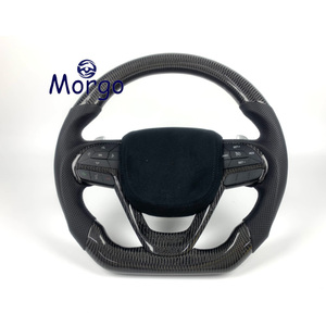Volante de Fibra de Carbono para <span class=keywords><strong>Cadillac</strong></span>, Compatible con CT4 CT5 CT6 XT4 XT5 XT6 ATS SRX ATS-<span class=keywords><strong>V</strong></span> ATS-L, Personalizable - Product Image 1