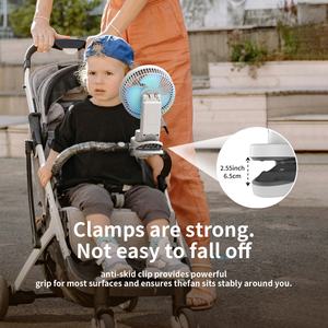 Ventilador Socool de 20000 mAh, Ventilador Portátil con Batería de Vapor de Agua, Recargable, Turbo, para Uso en Exteriores, Camping, Automóvil, Multifunción, con Clip, 9 Velocidades - Product Image 5