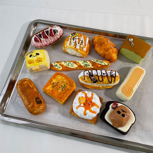 Grandi uova fritte in silicone per uso alimentare su Mini Toast che curano i giocattoli da spremere gourmet giocattoli per alleviare lo Stress - Product Image 4