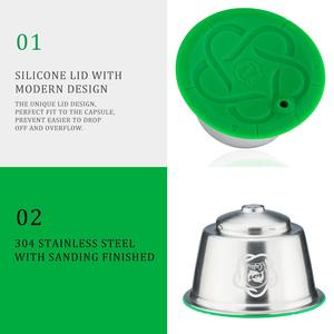 Filtros de café reutilizables para taza k, cápsulas de café universales de acero inoxidable, uso para cafetera Dolce, cerveceros, novedad de 2023 - Product Image 2
