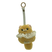 Porte-clés en peluche miniatures personnalisés OEM/ODM avec couineur, jouets en peluche sur mesure pour pendentifs mascotte adorables