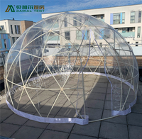 Dôme de jardin transparent de 12 pieds, maison géodésique transparente, tentes de glamping