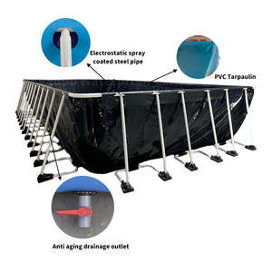 Piscina Infantil Portátil Keyubo de 10*5*1m - Piscina <span class=keywords><strong>con</strong></span> Marco de PVC Ligero, Fácil de Instalar en el Jardín y el Hogar - Product Image 2