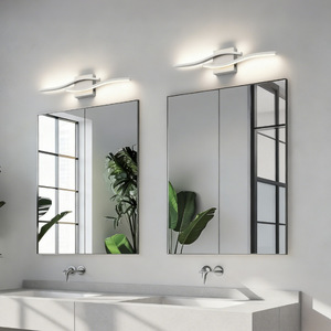 Lámpara de pared LED minimalista de aleación de aluminio con control táctil, montaje en superficie para sala de estar y dormitorio. - Product Image 3
