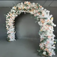 Roze Real Touch Kunstbloemen Kunstbloemenboog voor Bruiloftdecoratie