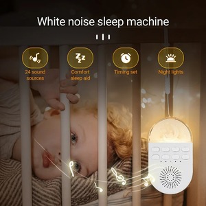 Máquina Portátil de Ruido Blanco para Dormir, Ayuda para el Sueño del Bebé, Máquina de Ruido para Niños, Luz Nocturna, 24 Sonidos Naturales, para Dormir Bebés - Product Image 3