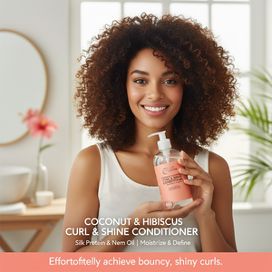 Shemoisturecoconut คอนดิชั่นเนอร์ครีมบำรุงผมเรียบเนียนสำหรับผมหยิกใช้ได้ทั้งชายและหญิง - Product Image 5