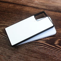 Pochette de téléphone portable en TPU souple plat blanc de transfert de chaleur bricolage de couleur noire pour Galaxy Note 20/Note 20 Ultra