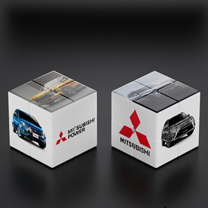 Cubi Magici Promozionali Personalizzati Mitsubishi 3x3 che si Illuminano al Buio in Plastica ABS, <span class=keywords><strong>Puzzle</strong></span> con Logo Personalizzato, Ordine all'Ingrosso, Regalo per <span class=keywords><strong>Auto</strong></span> - Product Image 2