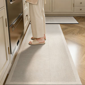 Ensemble <span class=keywords><strong>de</strong></span> deux <span class=keywords><strong>tapis</strong></span> <span class=keywords><strong>de</strong></span> <span class=keywords><strong>cuisine</strong></span> modernes personnalisés, absorbants, longs, lavables, antidérapants, pour table à manger et sol <span class=keywords><strong>de</strong></span> <span class=keywords><strong>cuisine</strong></span> - Product Image 6