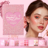 Palette de maquillage Gazzle in Every Glow : Fard à joues, illuminateur, contour, poudre à sourcils, rouge à lèvres liquide, sérum rehausseur de cils, mascara