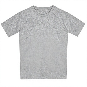 Camiseta de Manga Corta para Hombre, Color Amarillo, de Secado Rápido, Cuello Redondo, Algodón y Fibra de Bambú, Anti-Pilling - Product Image 3