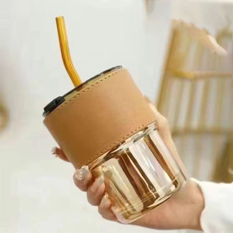 อำพัน (ถ้วยเดียว + ฝา + ฟาง + ปลอกถ้วย)