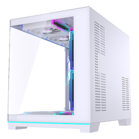 Boîtier de jeu MATX Lovingcool avec barre lumineuse RVB intégrée, verre trempé panoramique, compatible AIO 360 mm, prix de gros