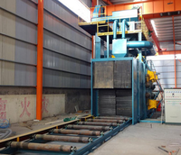 Machine de sablage à double élévateur à godets certifiée CE, avec poutres en acier soudées et convoyeur à rouleaux