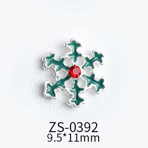 Paso Sico Fournitures Japonaises Coréennes Alliage Doré Argenté Flocon de Neige Noël Breloques 3D pour Ongles pour <span class=keywords><strong>Manucure</strong></span> - Product Image 5