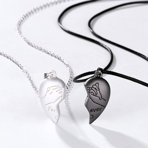 Collier magnétique en forme de cœur pour <span class=keywords><strong>couple</strong></span> Lateefah Wholesale, certification CE, cadeaux pour la Saint-Valentin - Product Image 4