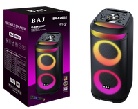 BA-L2602 Altavoz Inalámbrico Dual de 6.5 Pulgadas con Luz RGB, Karaoke, para Fiestas, Bodas al Aire Libre, Marca Privada, MOQ Bajo, Entrega Rápida en 7 Días, de Fábrica
