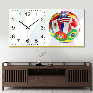 นาฬิ<span class=keywords><strong>กา</strong></span>แขวนผนังรูปฟุต<span class=keywords><strong>บอล</strong></span>ลายธงชาติหลายประเทศ ออกแบบเองได้ สำหรับแฟนบอล ตกแต่งบ้านส่วนตัว ห้องนั่งเล่น - Product Image 1