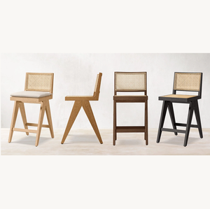Silla Chandigarh Icónica Escandinava Moderna de Estilo Sassanid OEM, Taburete de Barra de Mimbre Jakob para Hotel, Restaurante y Bar - Product Image 1