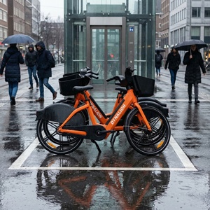 Bicicleta Eléctrica Inteligente de Bajo Mantenimiento para Compartir en la Ciudad, con Frenos Dobles, Resistente, para Desplazamientos Urbanos y Conexiones con el Metro - Product Image 2