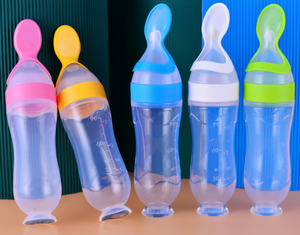 Cuchara <span class=keywords><strong>de</strong></span> Silicona <span class=keywords><strong>para</strong></span> Alimentar a Bebés con Pasta <span class=keywords><strong>de</strong></span> <span class=keywords><strong>Arroz</strong></span> <span class=keywords><strong>de</strong></span> 90 ml, Biberón con Dispensador <span class=keywords><strong>de</strong></span> Cereales y Alimentos Frescos <span class=keywords><strong>para</strong></span> Bebés - Product Image 2