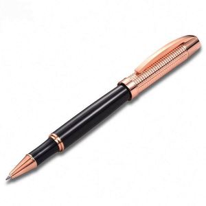 High Quality Luxury Rose Gold Metal Roller Ballpoint <b>Pen</b> Heavy Business Gift with Metal <b>Refill</b> Gel Ink for Business Writing - Product Image 5