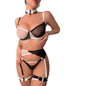 2023 kedatangan baru bra & celana set seksi erotis 3-piece lingerie