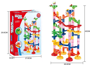 Bloques de construcción de juguete de plástico para correr, juguetes de bola rodante, mármol autoensamblado para niños, otros juguetes educativos - Product Image 6