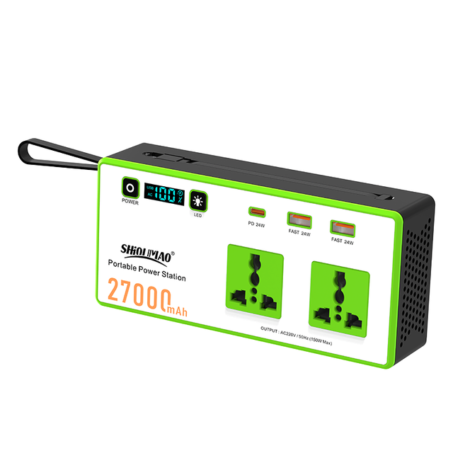 High End Mini Laptop Power Bank Con Salida Ac Fast Charging Dual USB Type C Portable Power Station Emergency Backup