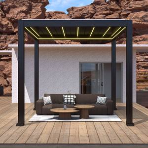 Offre spéciale Pergola en aluminium 4x4 isolation thermique matériau de toit gazebo à bas <span class=keywords><strong>prix</strong></span> - Product Image 4
