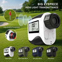 Télémètre laser de golf Anbachi avec fonction de compensation de pente, verrouillage du drapeau, vibration, magnétique, rechargeable, étanche, 7x 905nm LCD