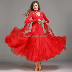 Vestido de Baile de Spandex/Nailon, Vestido de Baile de Salón, Ropa de Baile para Competencia y Actuación - Product Image 4