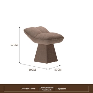 Silla de maquillaje tapizada en franela de pino, taburete <span class=keywords><strong>para</strong></span> cambiar zapatos en casa, diseño minimalista y moderno, silla de tocador de alta gama <span class=keywords><strong>para</strong></span> manicura - Product Image 6