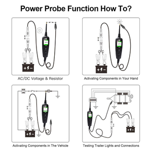   Probador de Circuitos Eléctricos Automotrices de Nueva Generación <span class=keywords><strong>Power</strong></span> <span class=keywords><strong>Pro</strong></span> P100 para Autos y Camiones 0V-70V - Product Image 5