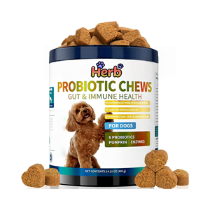 Proveedor de Golosinas Masticables Probióticas Naturales de Marca Privada OEM/ODM para la Salud Intestinal de las Mascotas, Alimentos y Suplementos para Mascotas - Product Image 1