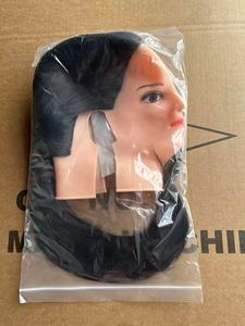 Cabeza de Maniquí de Fibra para Entrenamiento de Peluquería, sin Orejas, Cabeza de <span class=keywords><strong>Muñeca</strong></span> con Cabello Rizado para Prácticas de Peluquería - Product Image 2