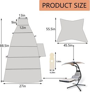 Silla columpio flotante suave y cómoda, <span class=keywords><strong>hamaca</strong></span> curvada para recreación en la <span class=keywords><strong>playa</strong></span> al aire libre - Product Image 2