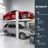 Système de stationnement vertical à double cylindre, élévateur de voiture à deux poteaux, capacité de 2700 kg pour SUV, idéal pour villas privées et garages familiaux