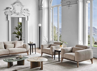 designer leichter luxus stoffsofa stuhl wohnzimmer luxus individueller kreativer stil holz armchair einzelnes sofa