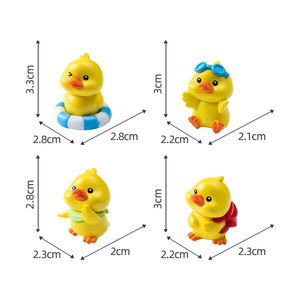 Figuras de Patitos Amarillos en Miniatura, Adornos para el Tablero del Automóvil, Decoración para Jardín de Hadas, Micropaisaje, Casa de Muñecas, Bonsái, Manualidades - Product Image 6