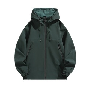 Aoyema personnalisé unisexe printemps automne extérieur <span class=keywords><strong>imperméable</strong></span> manteau de sport <span class=keywords><strong>coupe</strong></span>-<span class=keywords><strong>vent</strong></span> fermeture éclair hommes femmes voyage alpinisme <span class=keywords><strong>veste</strong></span> - Product Image 6
