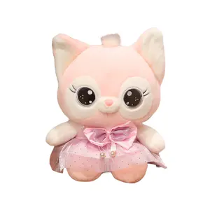 Jouets animaux Kawaii poupées en peluche lapin mignon chaton animal en peluche renard jouet en peluche jouet personnalisé